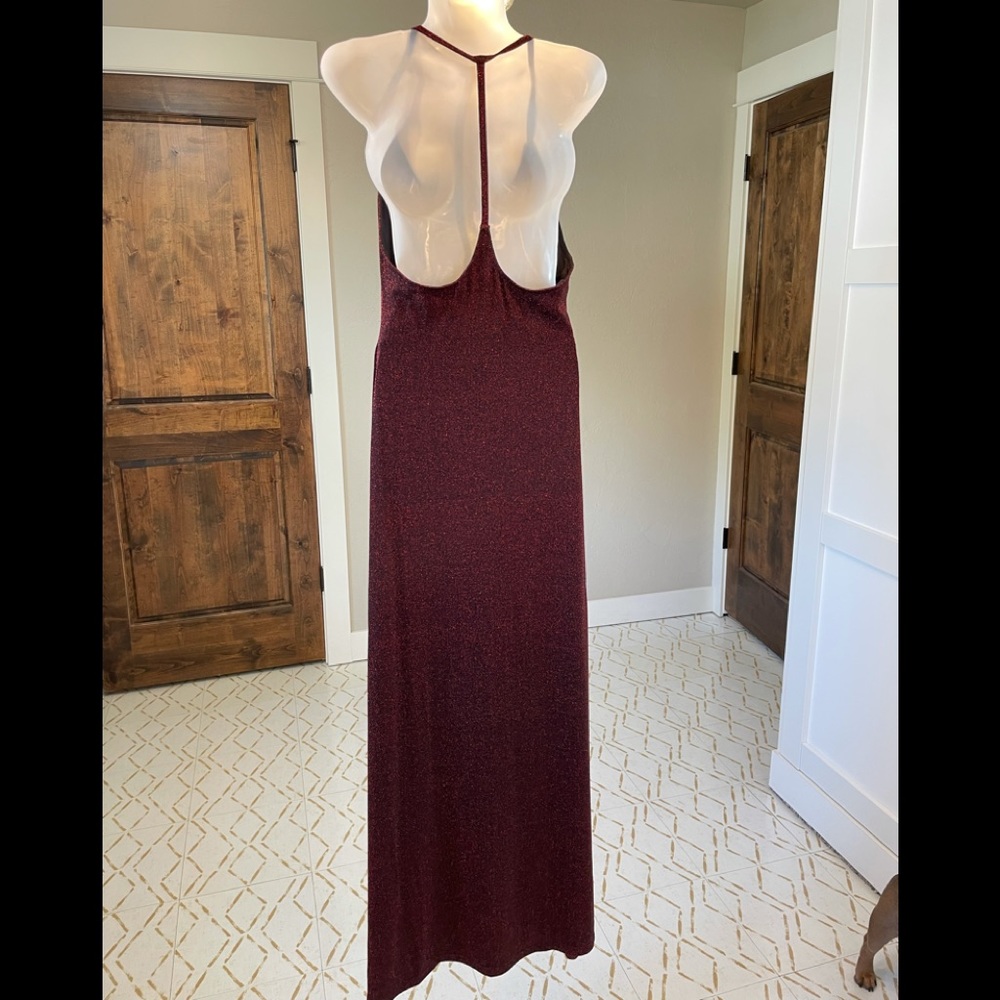 Nwot Superdown Floor Length Curve Hugging Dress G… - image 6
